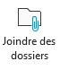 Le bouton Attach2Cloud Joindre des dossiers dans le ruban Message de la fenêtre nouveau message MS Outlook permet de sécuriser et de joindre des dossiers aux emails MS Outlook.
