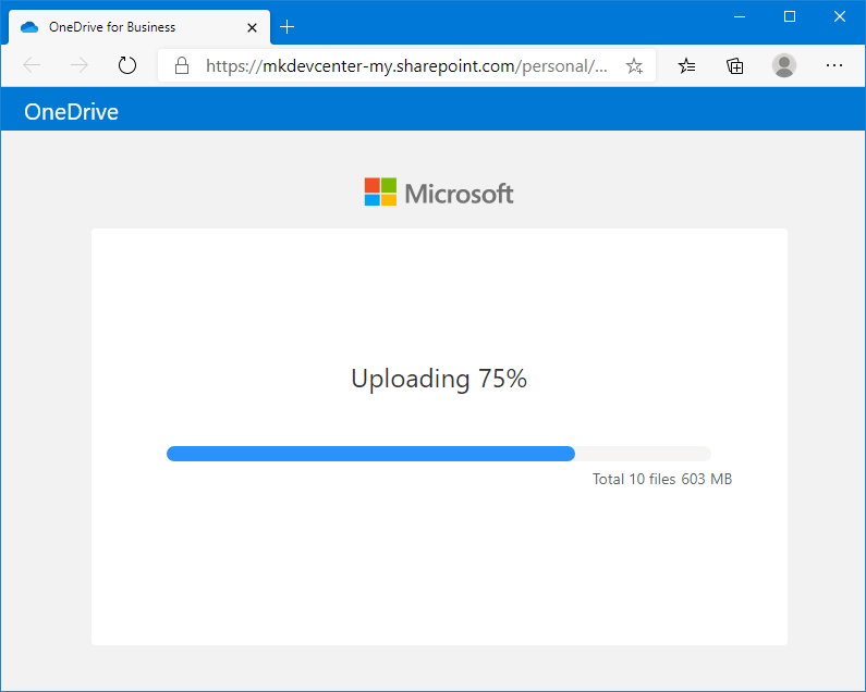 The files selected by John to be uploaded to the Janet's OneDrive invitation folder are being uploaded...